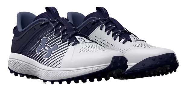 Under Armour Yard Stripes White/Navy Turf Shoes