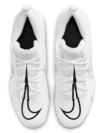 Nike Menace 3 White High Rubber Cleats Beeball