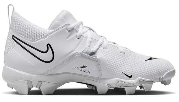 Nike Menace 3 White High Rubber Cleats Beeball