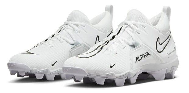 Nike Menace 3 White High Rubber Cleats