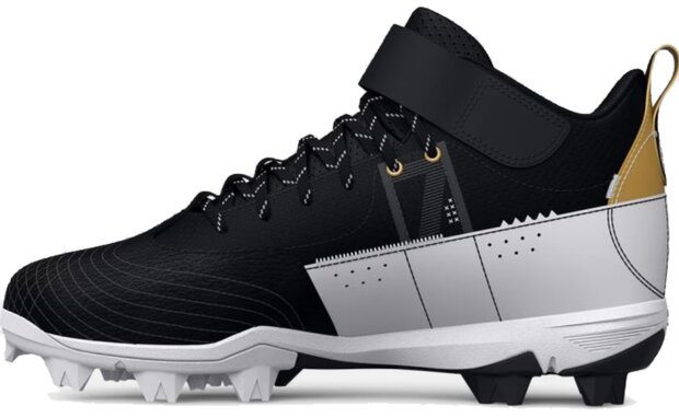 Under Armour Harper 7 Black High Rubber Cleats