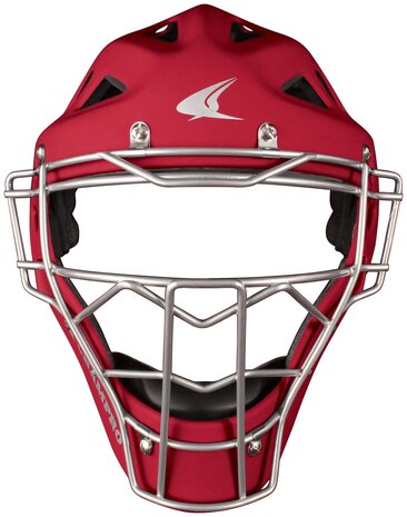 Champro Pro-Plus Matte Rubberized Catcher Helmet Adult Scarlet