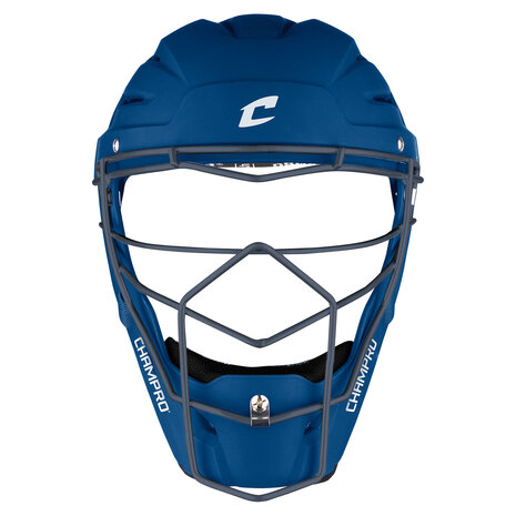 Champro Optimus Pro Rubberized Matte Catcher Helmet Adult Royal