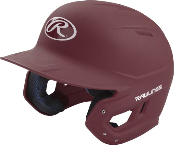 Rawlings Mach Matte Batting Helmet Maroon