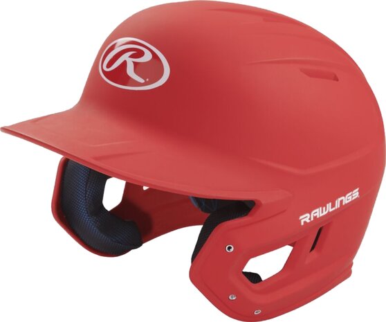 Rawlings Mach Matte Batting Helmet Scarlet