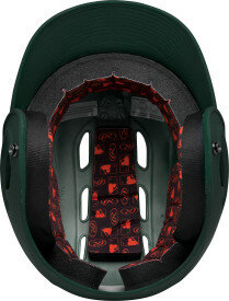 Rawlings R16/Velo Matte Batting Helmet Dark Green