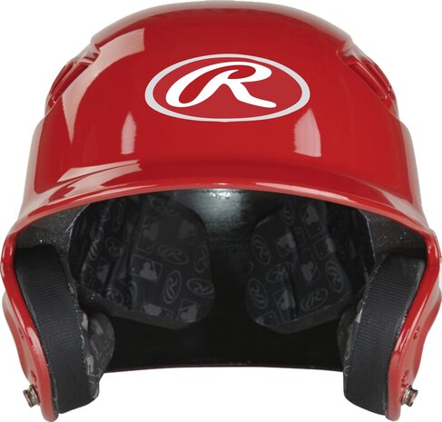 Rawlings R16/Velo Gloss Finish Batting Helmet Scarlet