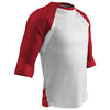 BS24 - Polyester 3/4 Sleeve Undershirt Scarlet