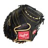Rawlings R9 32.5&quot; Catcher Glove Black/Gold RHT