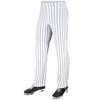 BP9UPIN - Champro Extra Long Open Bottom Pants Pinstripes White/Navy