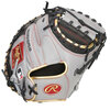 Rawlings Heart of the Hide 33&quot; Catcher Glove Gray/Black RHT