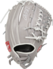 Rawlings R9 Softball 12.5&quot; Pitcher/Outfield Glove Gray/White RHT