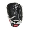 Rawlings Shut Out Softball 12.5&quot; Outfield/Pitcher Glove Black/White LHT