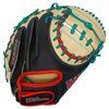 Wilson A2000 Fall 2024 PF33 33&quot; Catcher Glove Black/Tan/Red/Green RHT