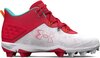 Under Armour Harper 8 Pro Scarlet/White High Rubber Cleats Beeball