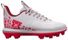 Under Armour Harper 7 White/Scarlet Low Rubber Cleats
