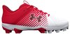 Under Armour Lead-Off Scarlet/White Low Rubber Cleats Beeball