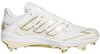Adidas Afterburner 7 White/Gold Metal Cleats