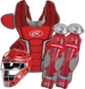 Rawlings Renegade Catcher Set Adult Scarlet