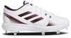Adidas Pure Hustle 2 White/Maroon Metal Cleats