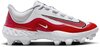 Nike Huarache Elite 4 White/Scarlet Low Rubber Cleats