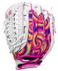Wilson A440 12&quot; Youth Outfield Glove White/Pink/Tie-Dye LHT