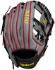 Wilson A450 11.5&quot; Youth Infield Glove Gray/Black/Red RHT