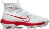 Nike Huarache NXT White/Scarlet High Rubber Cleats