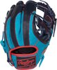 Rawlings Heart of the Hide 11.5&quot; Infield Glove Teal/Navy/Red RHT