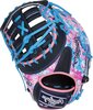 Rawlings Heart Of The Hide 13&quot; First Base Glove Black/Blue/Pink Waves LHT
