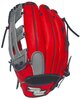 SSK Pro Custom 12.5&quot; Outfield Glove Red/Grey/Black LHT