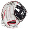 Easton Professional Collection Softball Color Splash 34&quot; Catcher Glove White/Navy/Red RHT