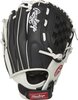 Rawlings Shut Out Softball 11.5&quot; Infield/Pitcher Glove Black/White RHT