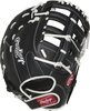 Rawlings Shut Out Softball 12&quot; First Base Glove Black/White RHT