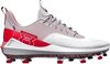 Under Armour Harper 7 Elite White/Scarlet Low Rubber Cleats