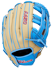 Wilson A450 12" Youth Outfield Glove Tan/Baby Blue/Red RHT