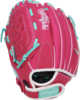 Rawlings Sure Catch Softball 10.5'' Youth Glove Pink/Mint/White LHT