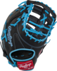Rawlings R9 13" First Base Glove Black/Columbia Blue RHT