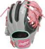 Rawlings Heart of the Hide 11.5" Infield Glove Gray/Black/Pink/Mint RHT