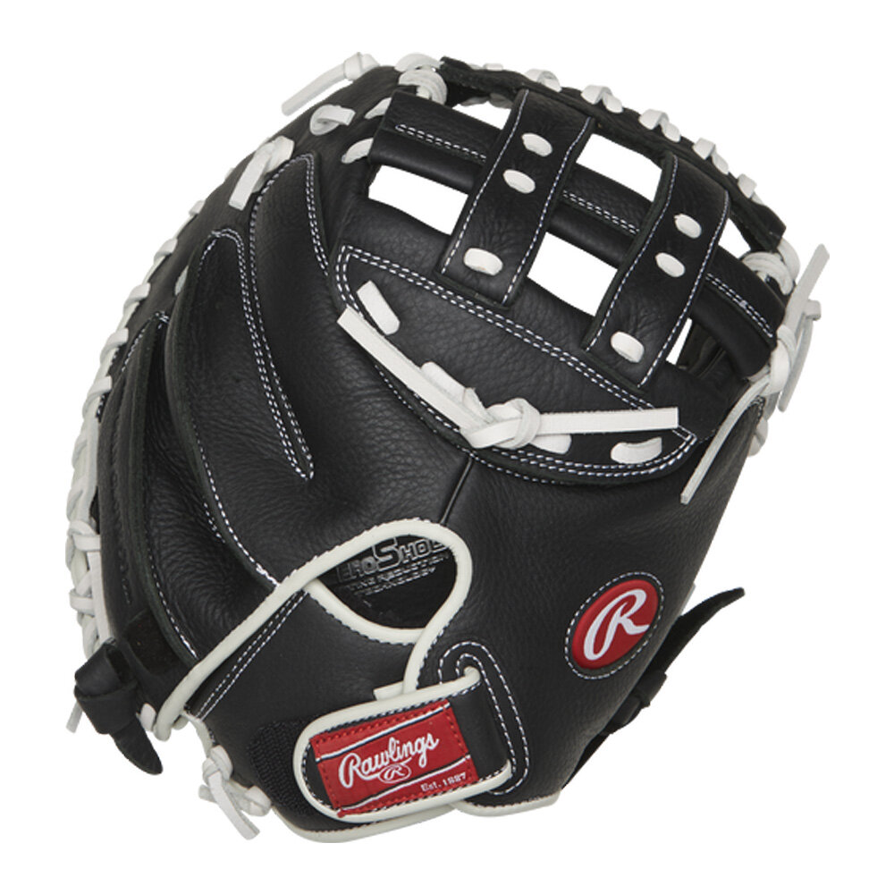 Rawlings Shut Out Softball 31.5" Catcher Glove Black/White RHT