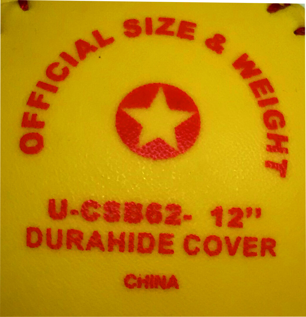 U-CSB62 - United Athletic 12" SAFE-T-SOFT Indoor/outdoor durahide practice softbal