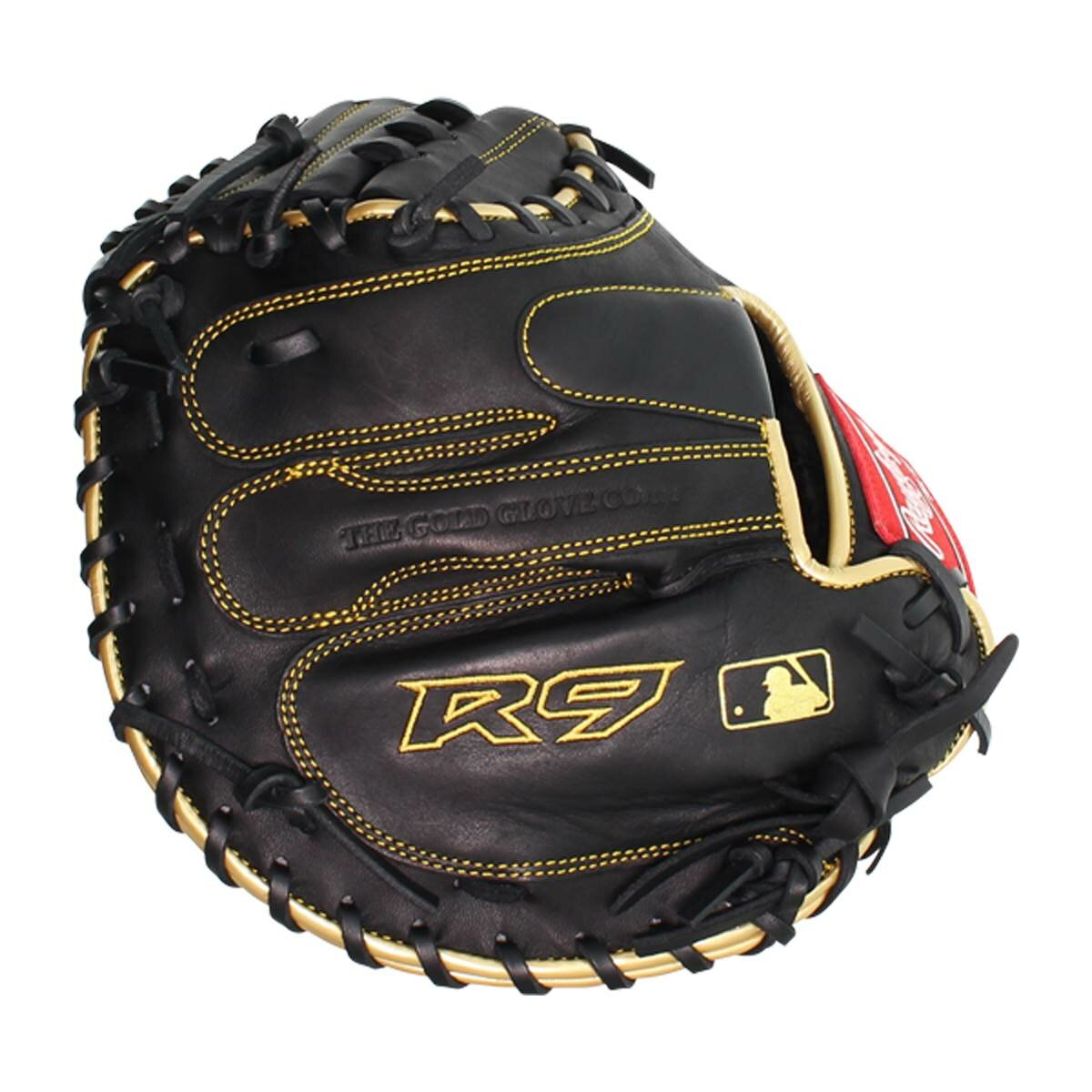 Rawlings R9 32.5" Catcher Glove Black/Gold RHT