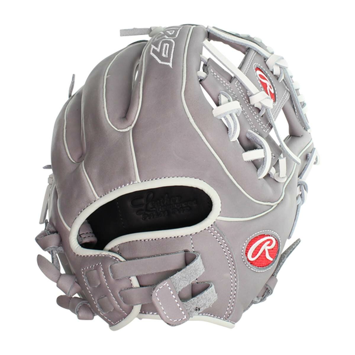 Rawlings R9 Softball 11.75" Infield Glove Gray/White RHT