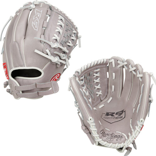 Rawlings R9 Softball 12" All-Round Glove Gray/White RHT