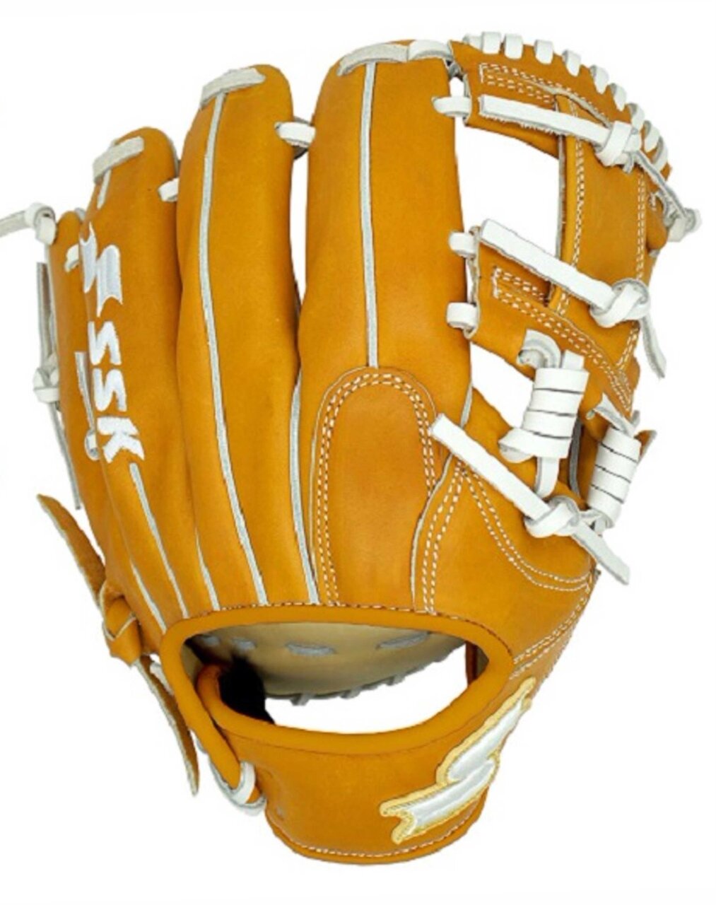 SSK S20 White Line 11.5" Infield Glove Tan/White RHT