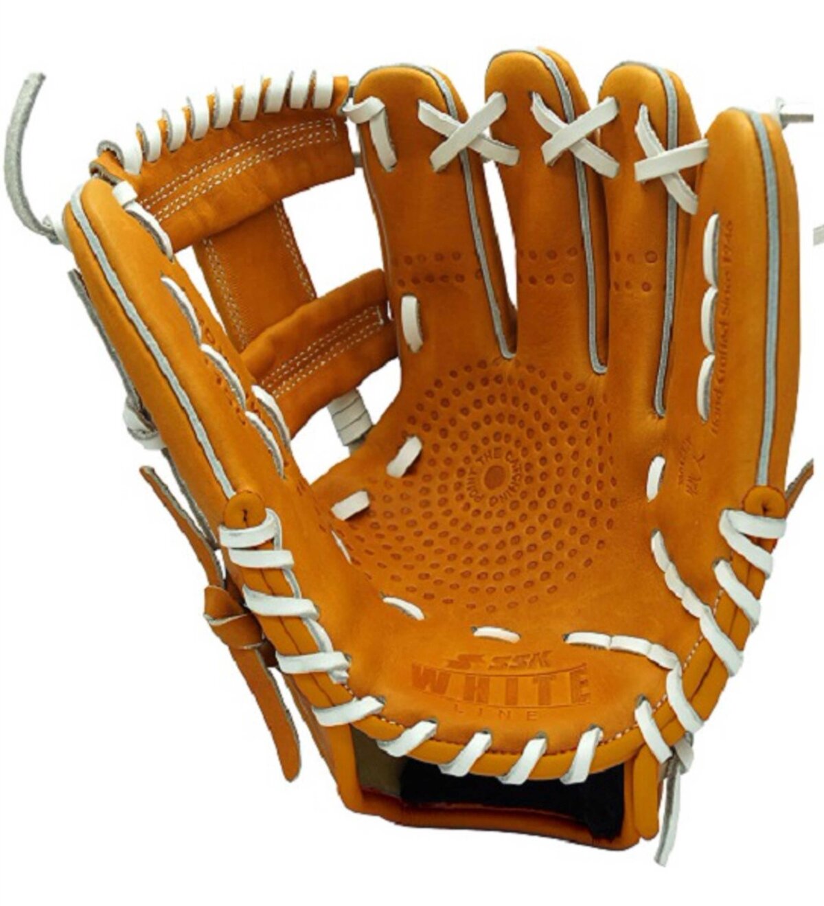 SSK S20 White Line 11.5" Infield Glove Tan/White RHT