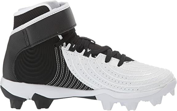 Under Armour Harper 4 Black/White High Rubber Cleats