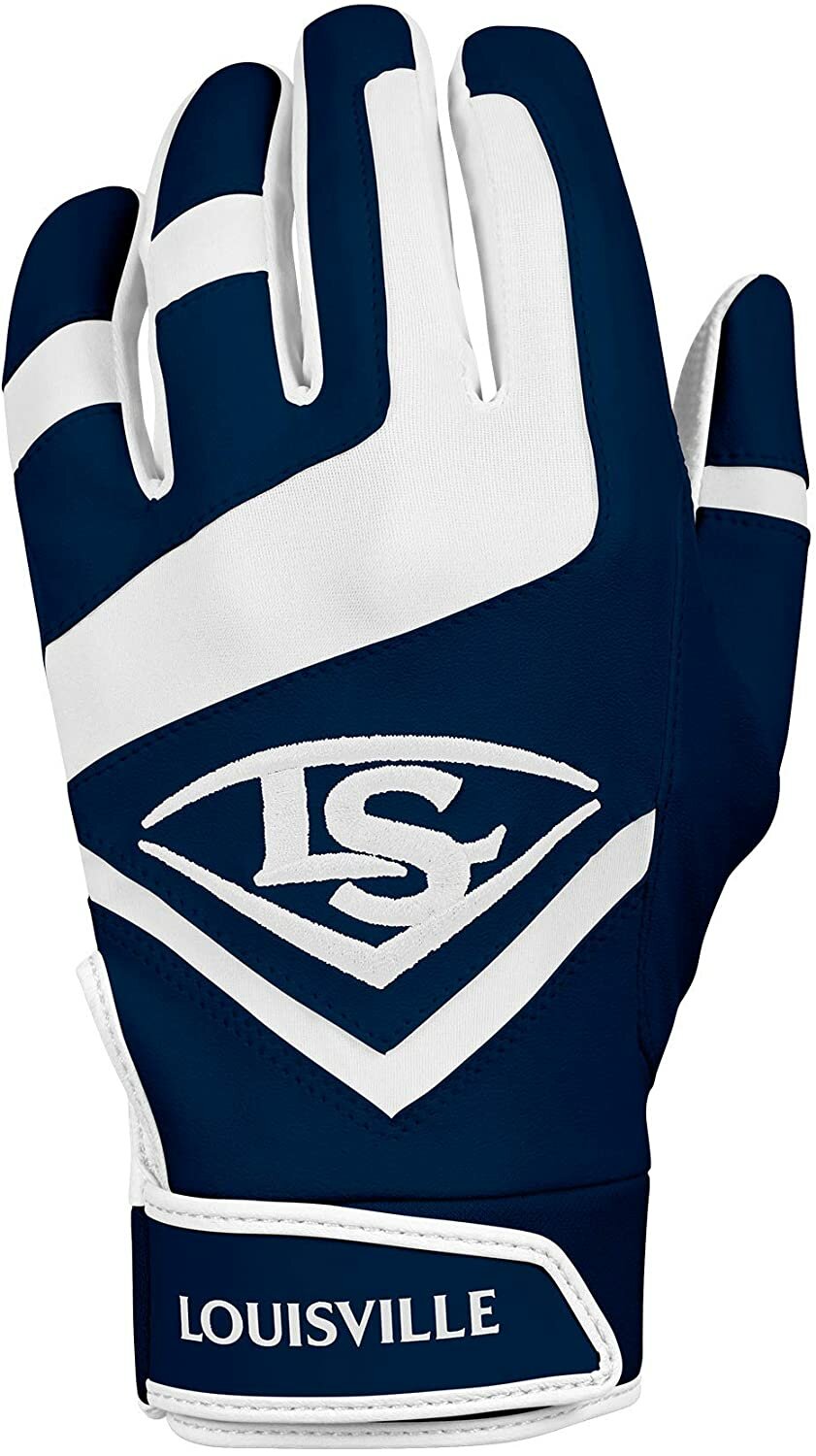 LS GENUINE NY - Louisville Slugger Genuine Batting Gloves Navy YS T/M XXL