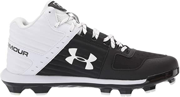 Under Armour Yard 2 Black/White High Rubber Cleats Beeball