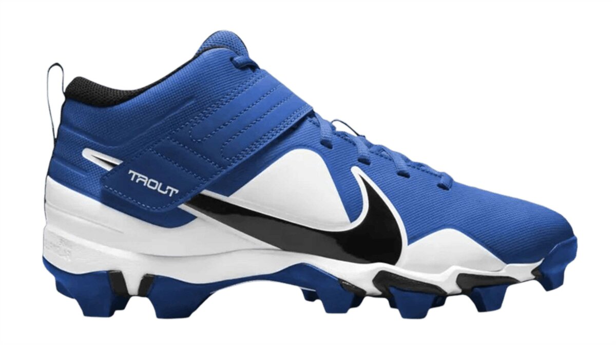Nike Trout 7 Royal/White High Rubber Cleats
